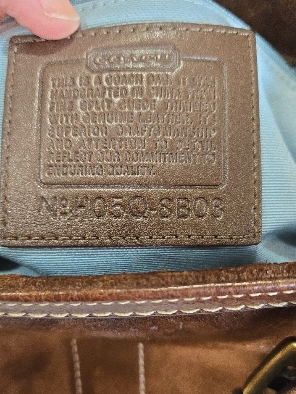 Coach Hampton Gallery Brown Suede Tote (Style 8B03) - Picture 8 of 16